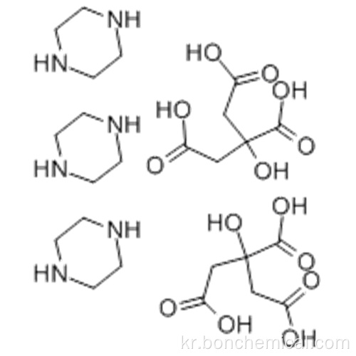 피페 라진, 2- 하이드 록시 -1,2,3- 프로판 트리 카르 복실 레이트 (3 : 2) CAS 144-29-6
